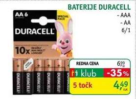 BATERIJE DURACELL