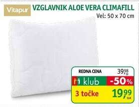 Vzglavnik Aloe Vera ClimaFill