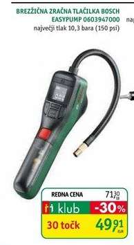 Brezžična zračna tlačilka Bosch EasyPump 0603947000