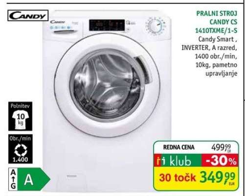 Pralni stroj Candy CS 1410TXME/1-S
