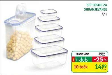 Set posod za shranjevanje 6/1