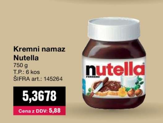 Kremni namaz Nutella