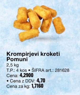 Krompirjevi kroketi Pomuni