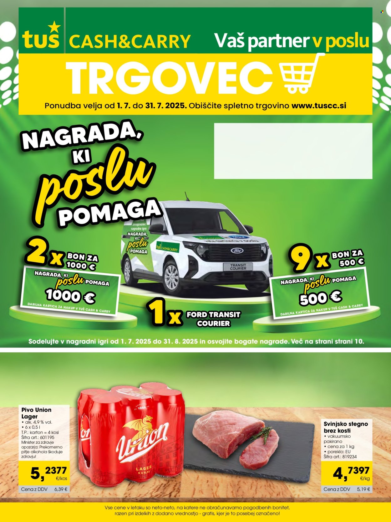 Tuš Cash & Carry katalog - 1.7.2025 - 31.7.2025. Stran 1
