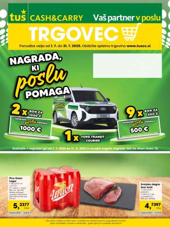 Tuš Cash & Carry katalog - 1.7.2025 - 31.7.2025.