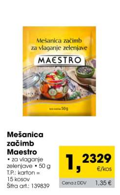 MEŠANICA ZAČIMB MAESTRO