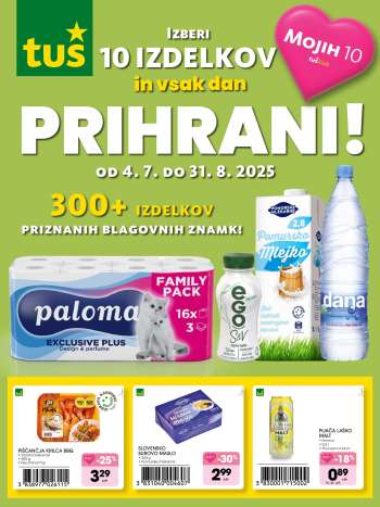 Tuš katalog - 4.7.2025 - 31.8.2025.