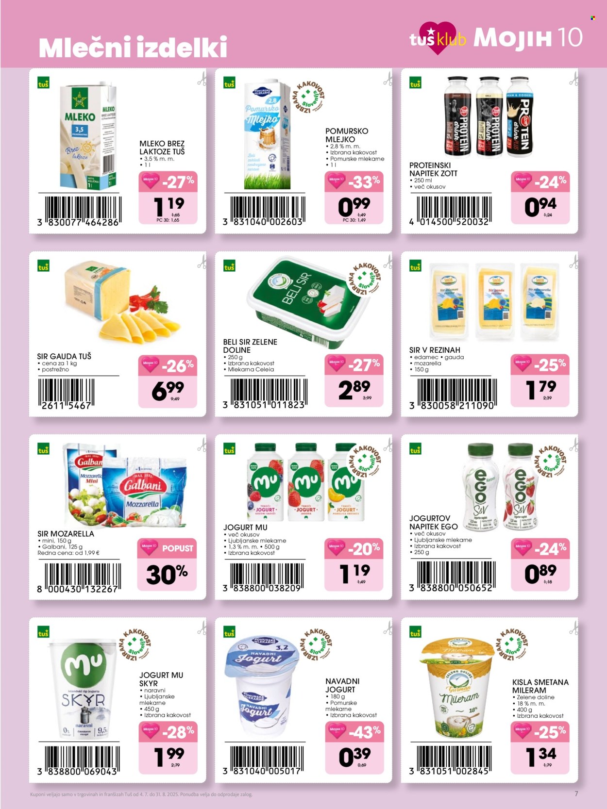 Tuš katalog - 4.7.2025 - 31.8.2025. Stran 7