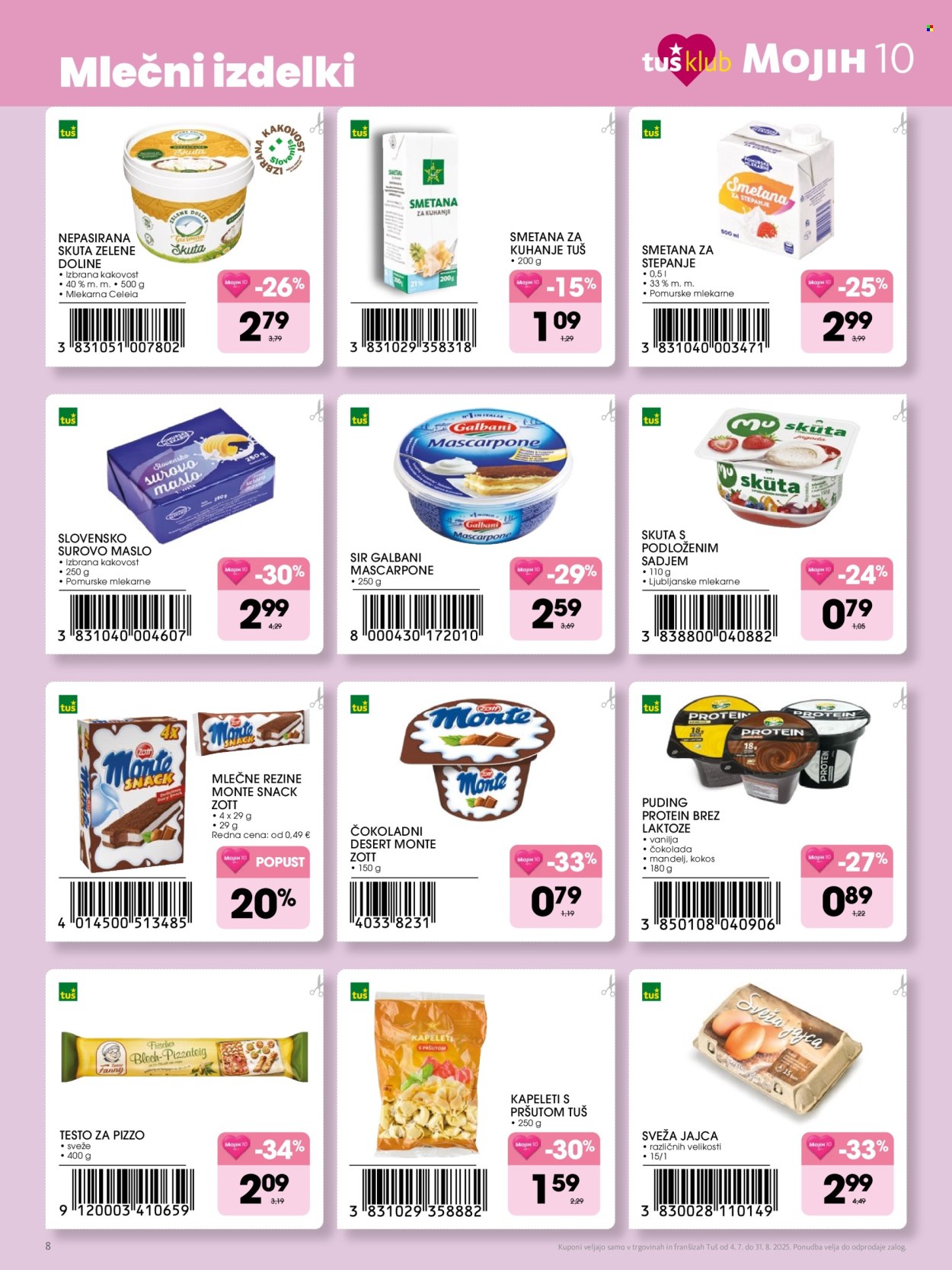 Tuš katalog - 4.7.2025 - 31.8.2025. Stran 8