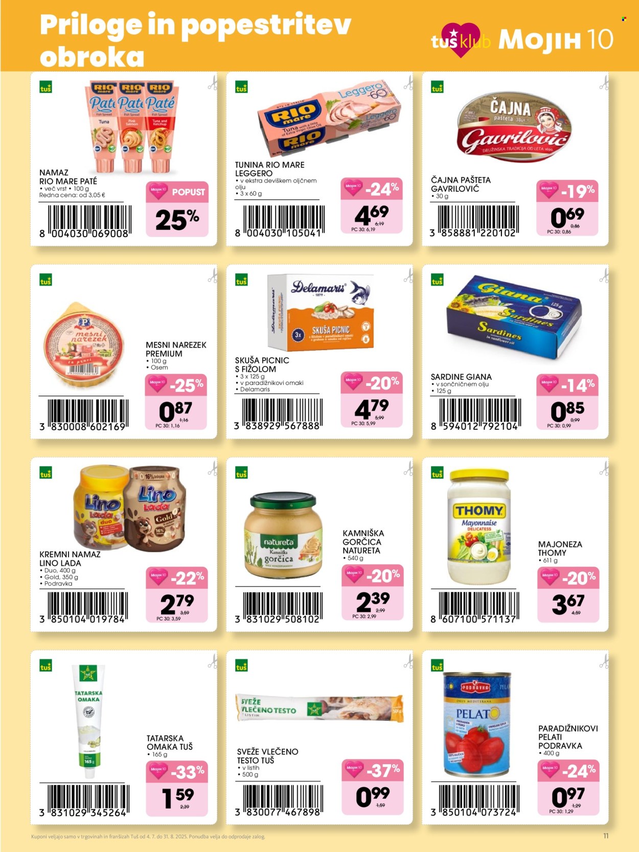 Tuš katalog - 4.7.2025 - 31.8.2025. Stran 11