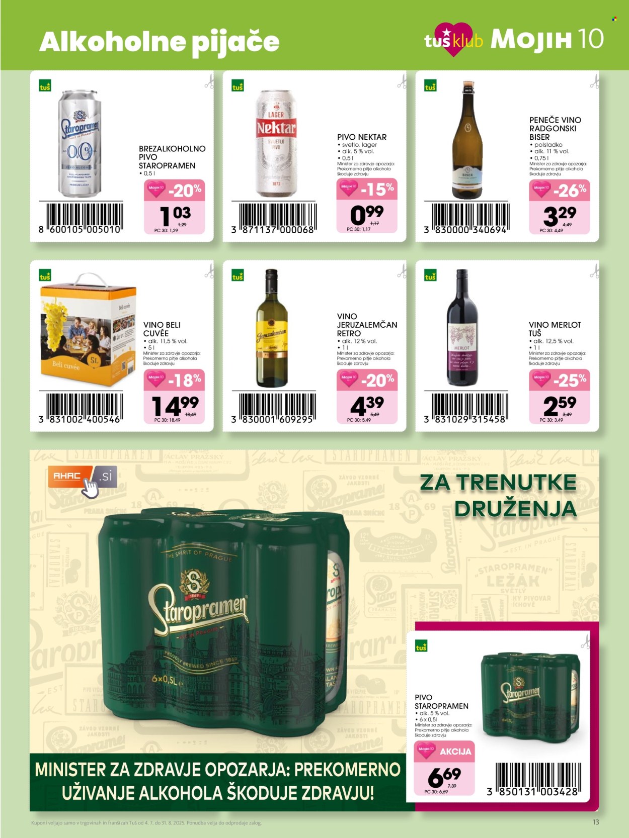 Tuš katalog - 4.7.2025 - 31.8.2025. Stran 13