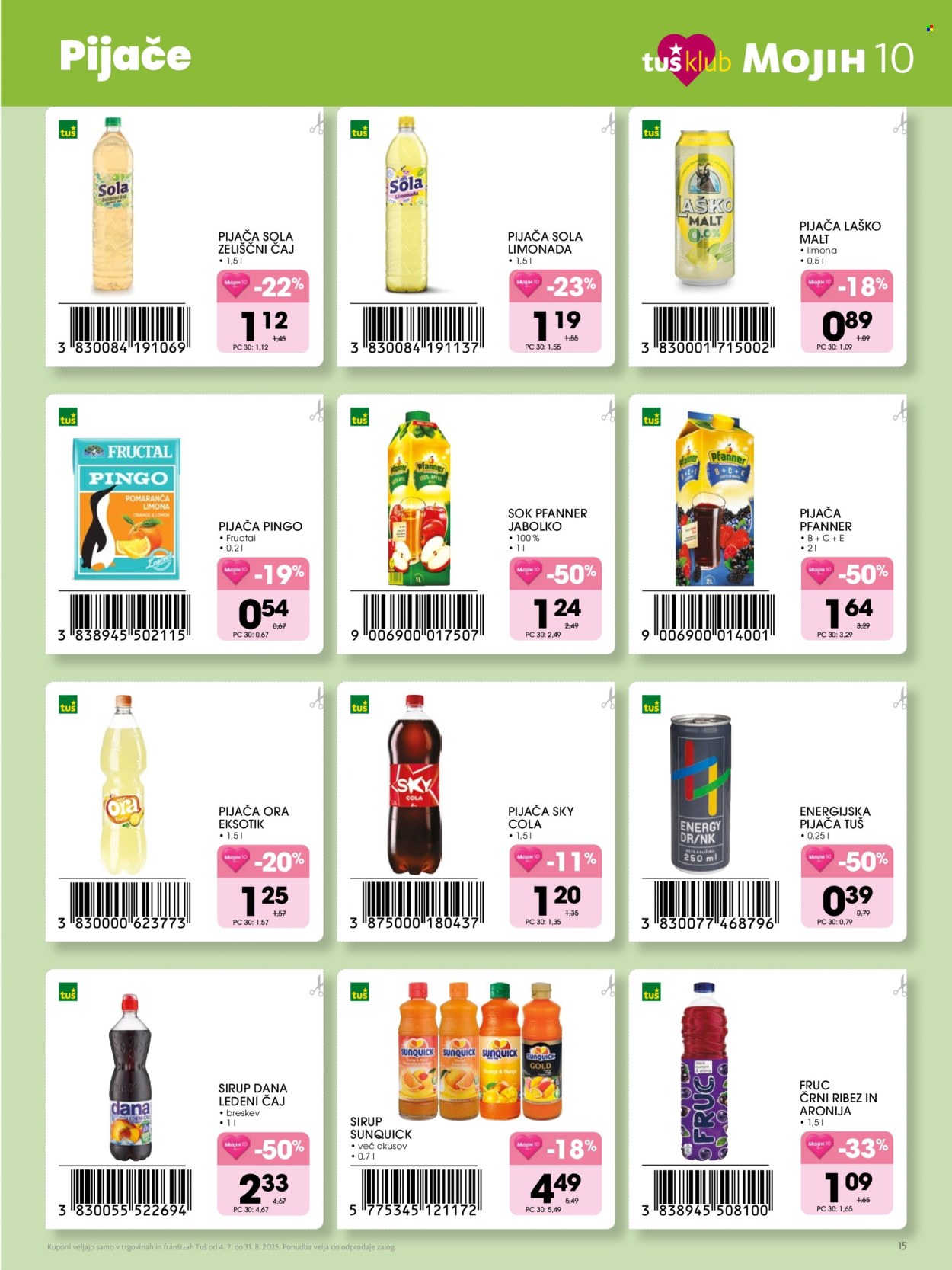 Tuš katalog - 4.7.2025 - 31.8.2025. Stran 15
