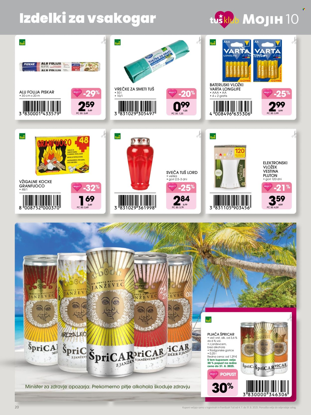 Tuš katalog - 4.7.2025 - 31.8.2025. Stran 20