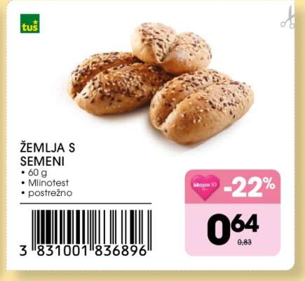 Žemlja s semeni