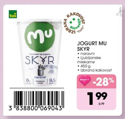 JOGURT MU SKYR