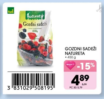 Gozdni sadeži Natureta