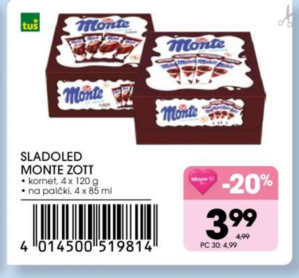 SLADOLED MONTE ZOTT