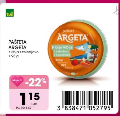 PAŠTETA ARGETA
