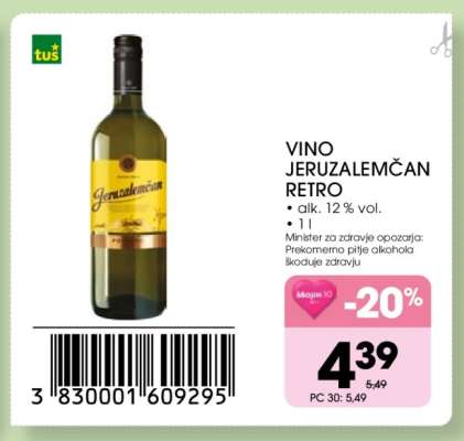 VINO JERUZALEMČAN RETRO