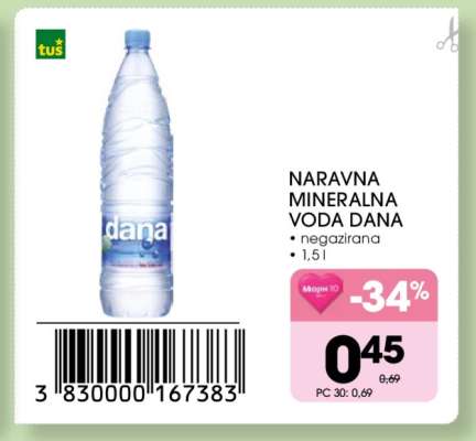Naravna mineralna voda Dana