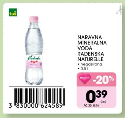 NARAVNA MINERALNA VODA RADENSKA NATURELLE