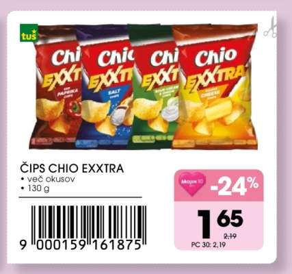 Čips Chio Exxtra