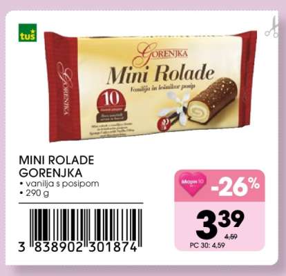 MINI ROLADE GORENJKA