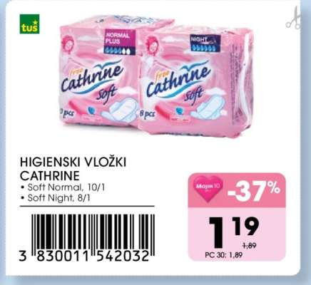 Higienski vložki Cathrine