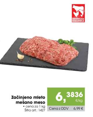 Začinjeno mleto mešano meso