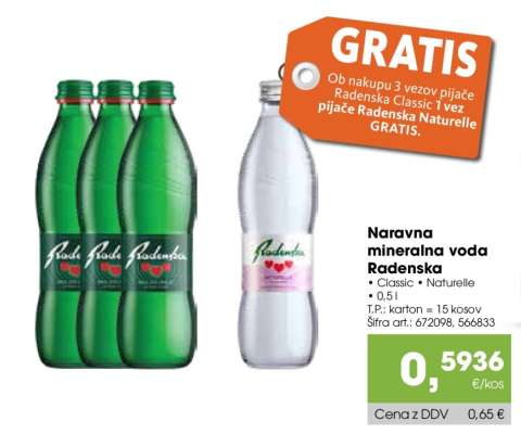 Naravna mineralna voda Radenska
