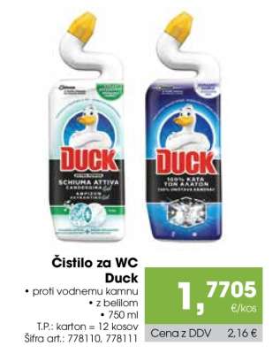 Čistilo za WC Duck