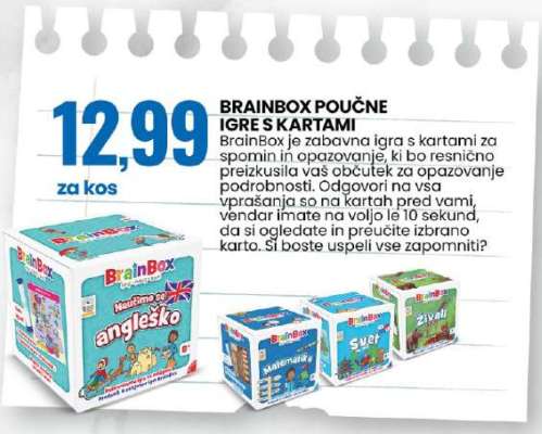 BRAINBOX POUČNE IGRE S KARTAMI