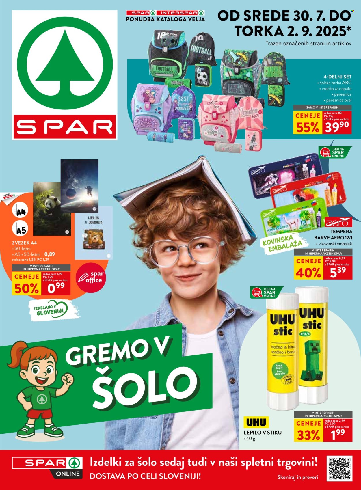 SPAR katalog - 30.7.2025 - 2.9.2025. Stran 1