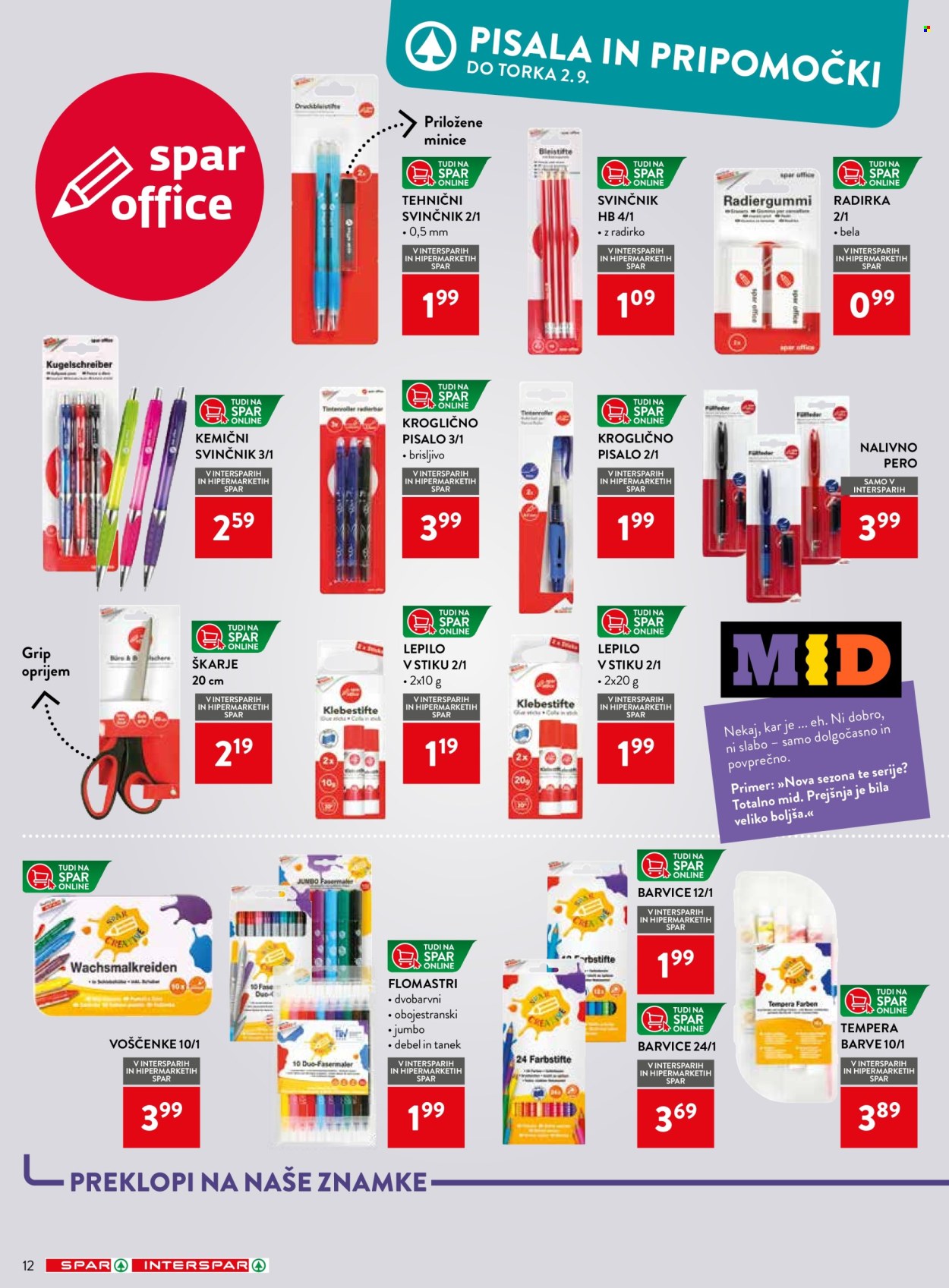SPAR katalog - 30.7.2025 - 2.9.2025. Stran 12