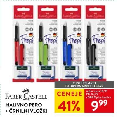 Faber-Castell Nalivno pero + črnilni vložki