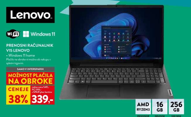 Prenosni računalnik V15 Lenovo