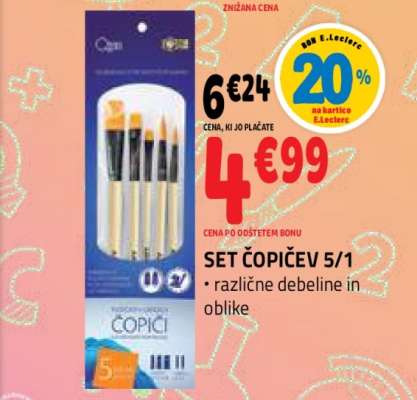 SET ČOPIČEV 5/1