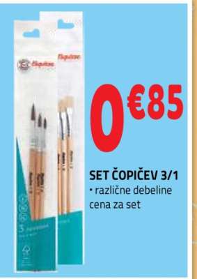 SET ČOPIČEV 3/1