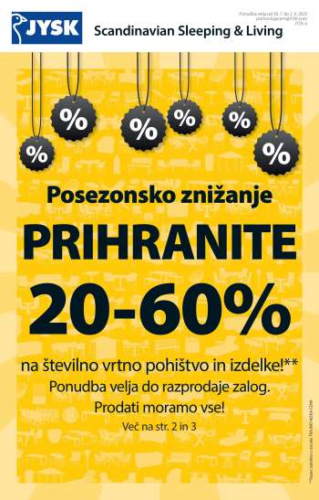 JYSK katalog - 30.7.2025 - 2.9.2025.