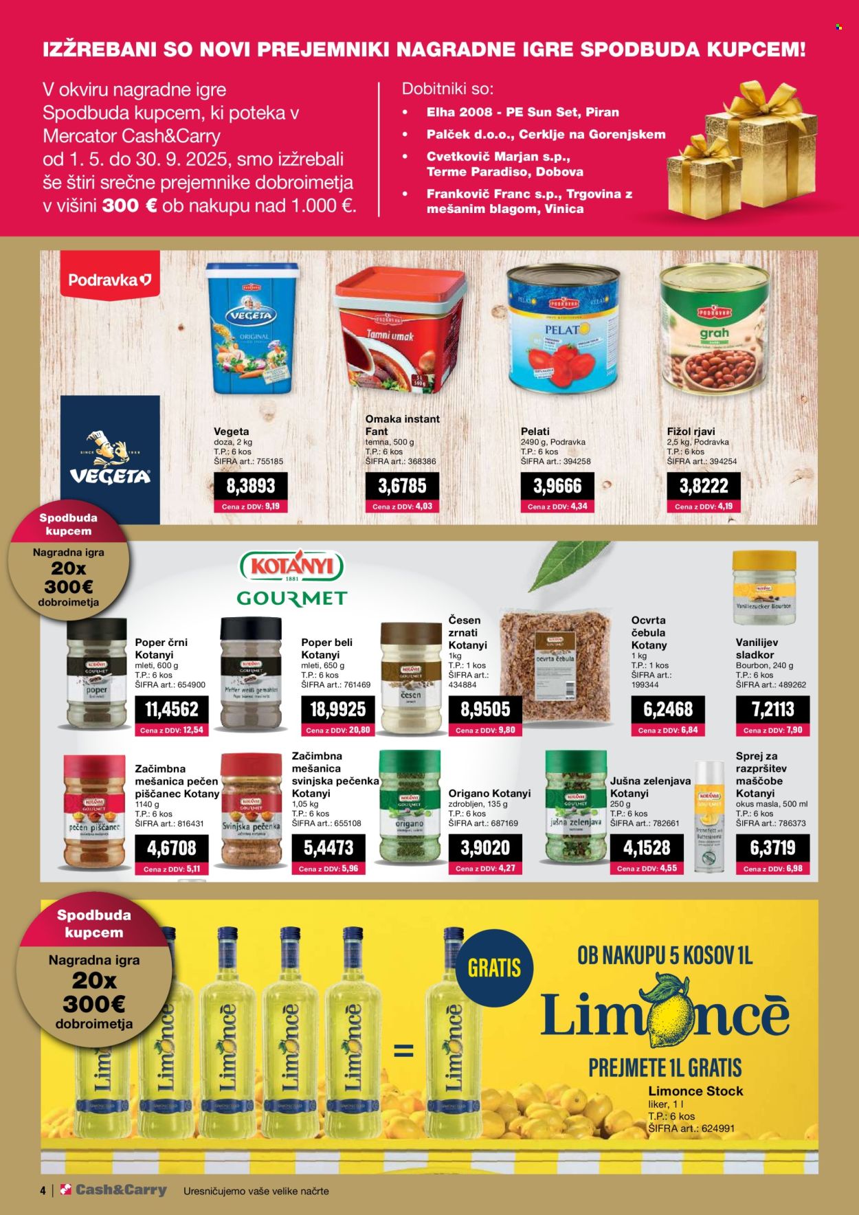 Mercator Cash & Carry katalog - 1.8.2025 - 31.8.2025. Stran 4