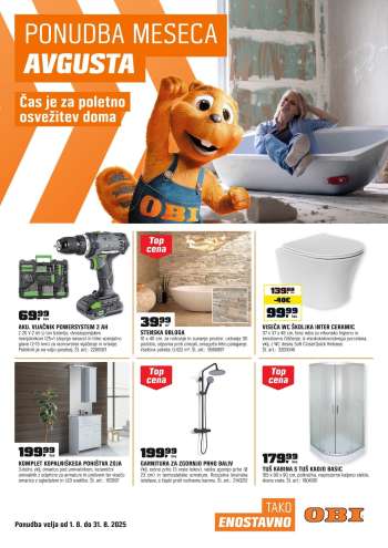 OBI katalog - 1.8.2025 - 31.8.2025.