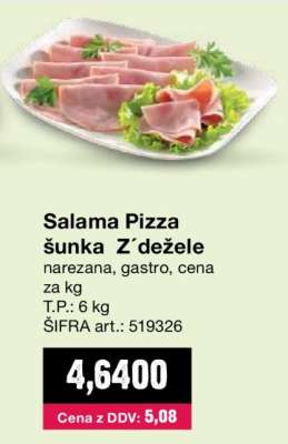 Salama Pizza šunka Z´dežele