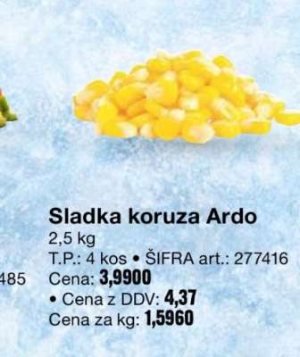 Sladka koruza Ardo