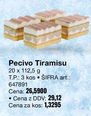 Pecivo tiramisu