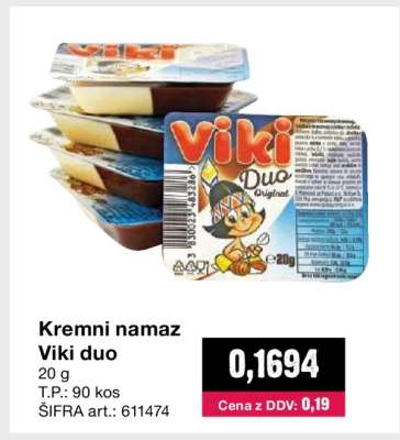 Kremni namaz Viki Duo
