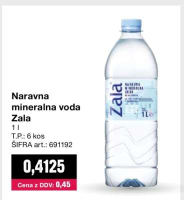 Naravna mineralna voda Zala
