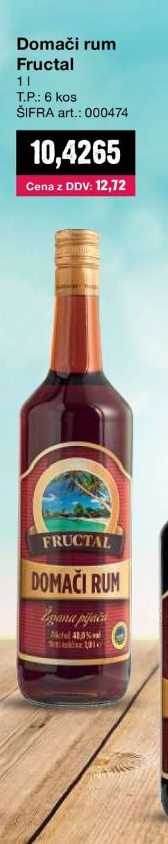 Domači rum Fructal