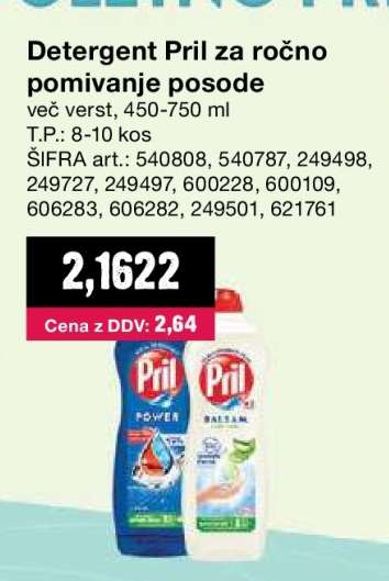 Detergent Pril za ročno pomivanje posode