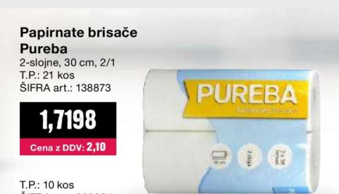 Papirnate brisače Pureba