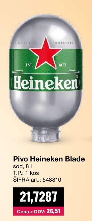 Pivo Heineken Blade
